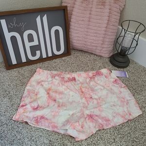 Women's Tie-Dye Satin Pajama Shorts - Stars Above